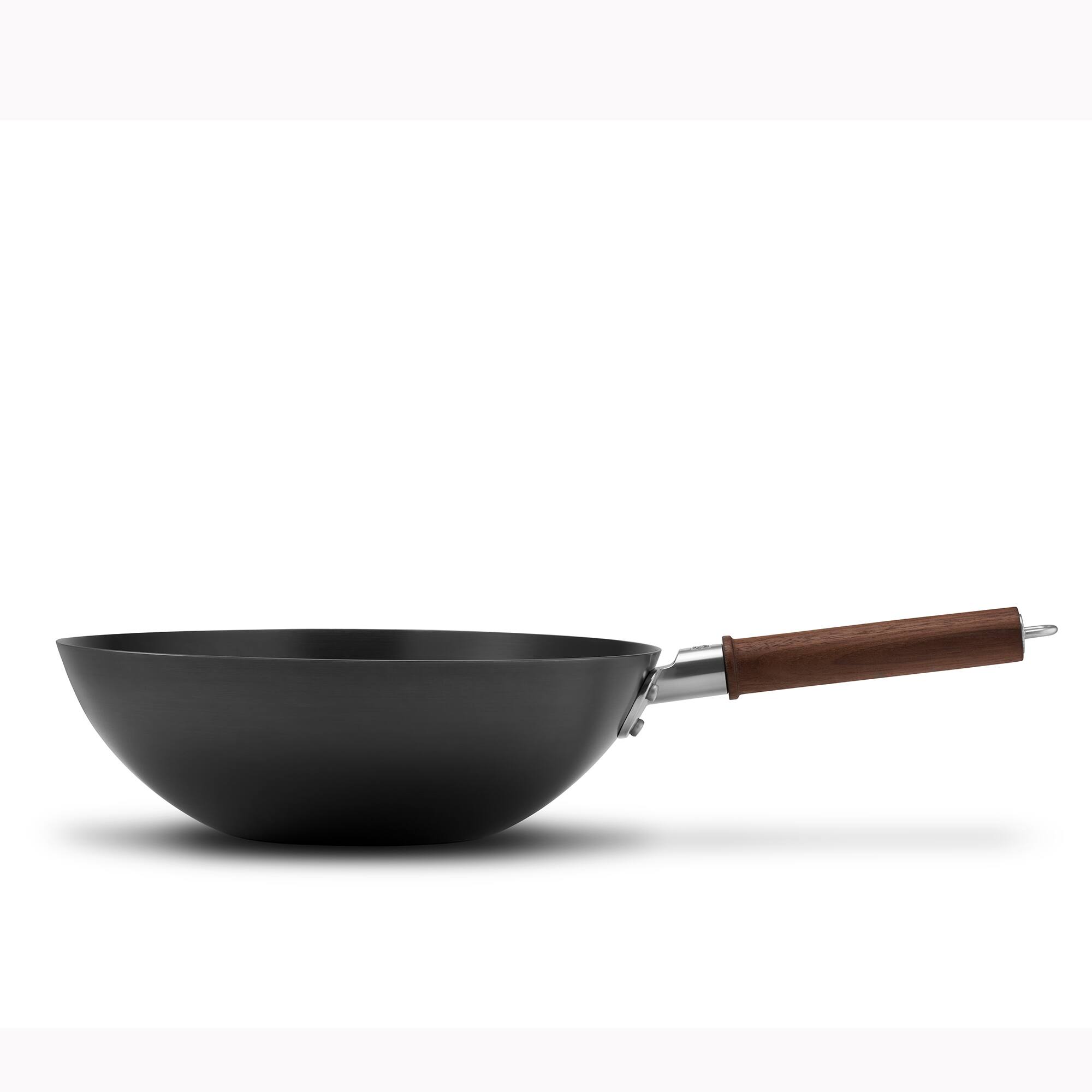 Alt View 2. ZWILLING - ZWILLING Dragon 12-inch Carbon Steel Wok with Lid - Black.