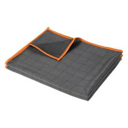 Unique Bargains - 20x16 Inches Carbon Microfiber Cloth, 2pcs Ultra Absorbent Lint Free Towel for Glass, Mirror, Kitchen, Cars, Dish - Orange