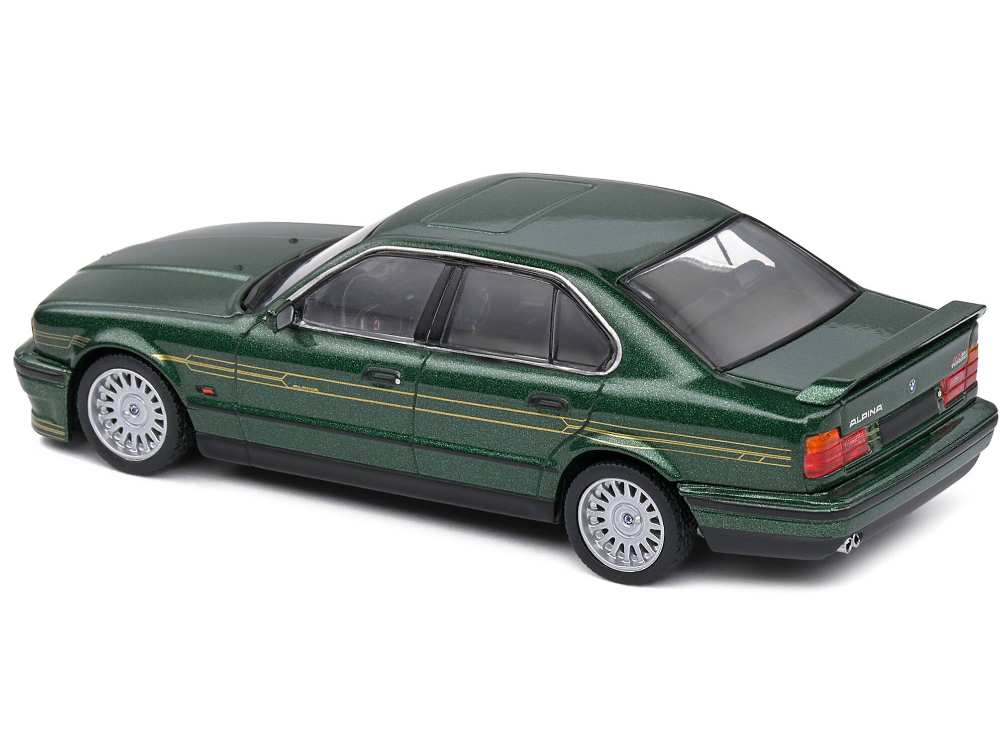 Alt View 1. Solido - 1994 BMW E34 Alpina B10 BiTurbo Alpina Green Metallic 1/43 Diecast Model Car by Solido - Green Metallic.