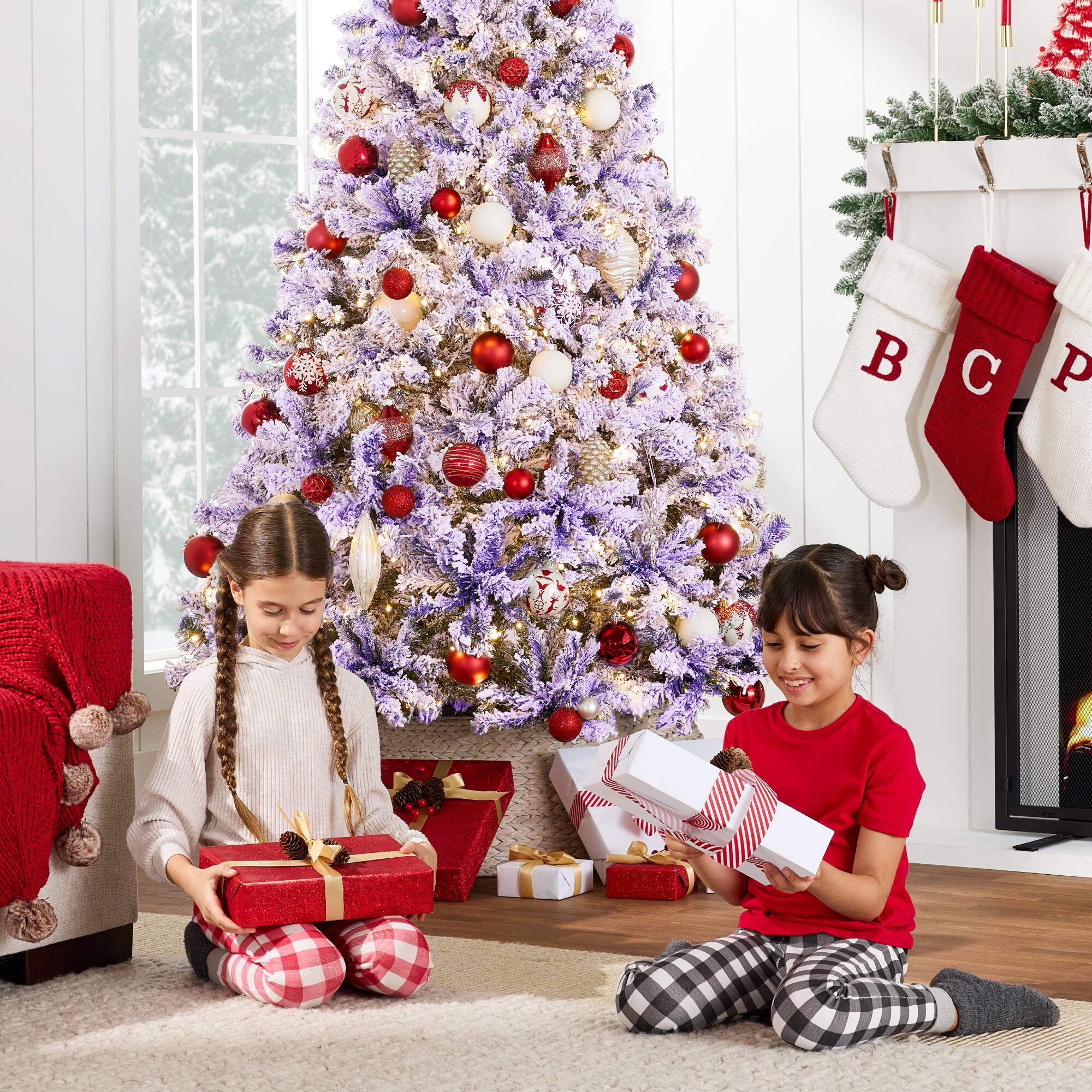 Alt View 7. Best Choice Products - Best Choice Products Artificial Flocked Christmas Tree, 6ft Pre-Lit Holiday Decor w/250 Twinkle Lights - Lavender - Lavender.