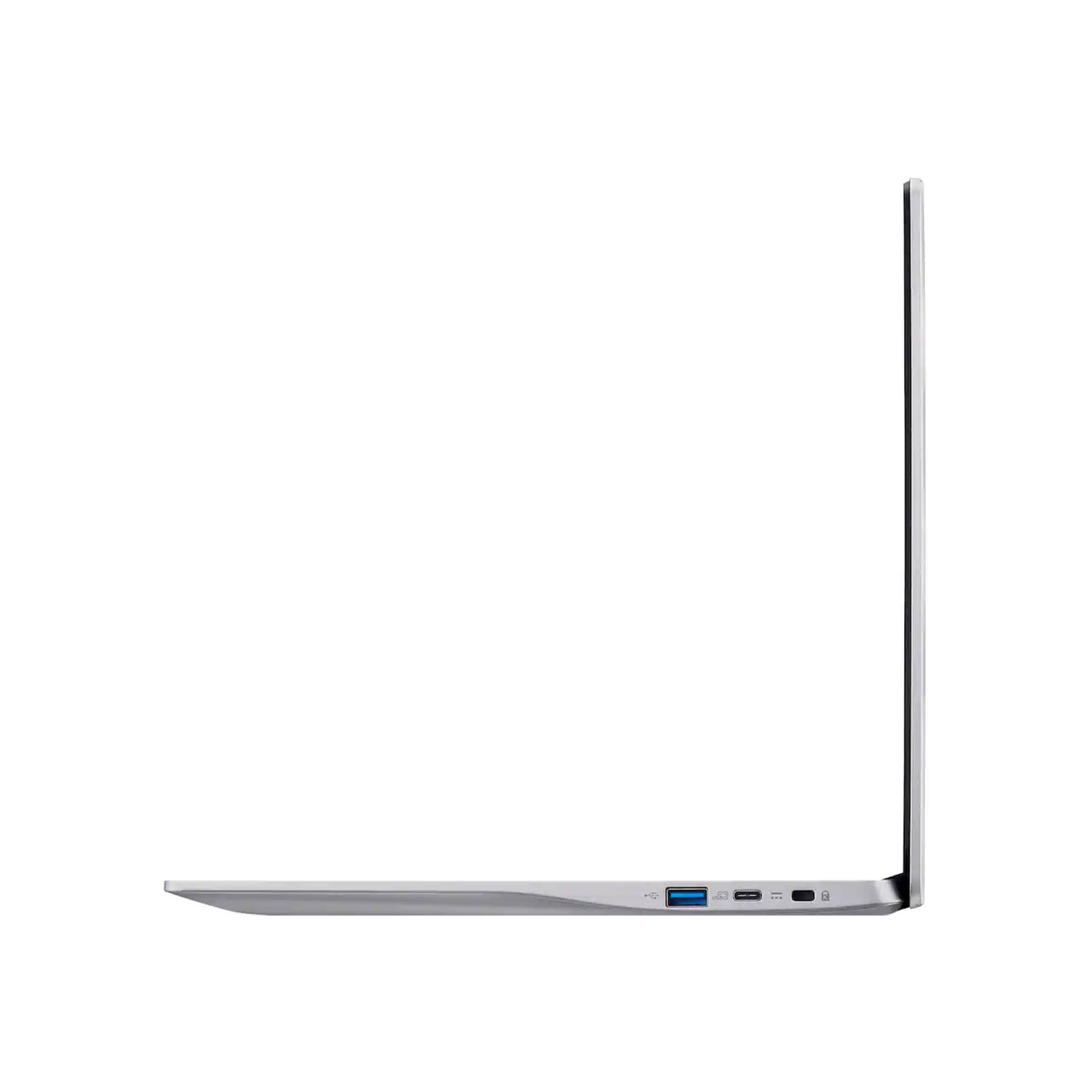 Alt View 4. Acer - Chromebook 315 - 15.6" Full HD Laptop - Intel Celeron N4500 - 4GB LPDDR4X - 224GB Storage - Protective Sleeve - Silver.