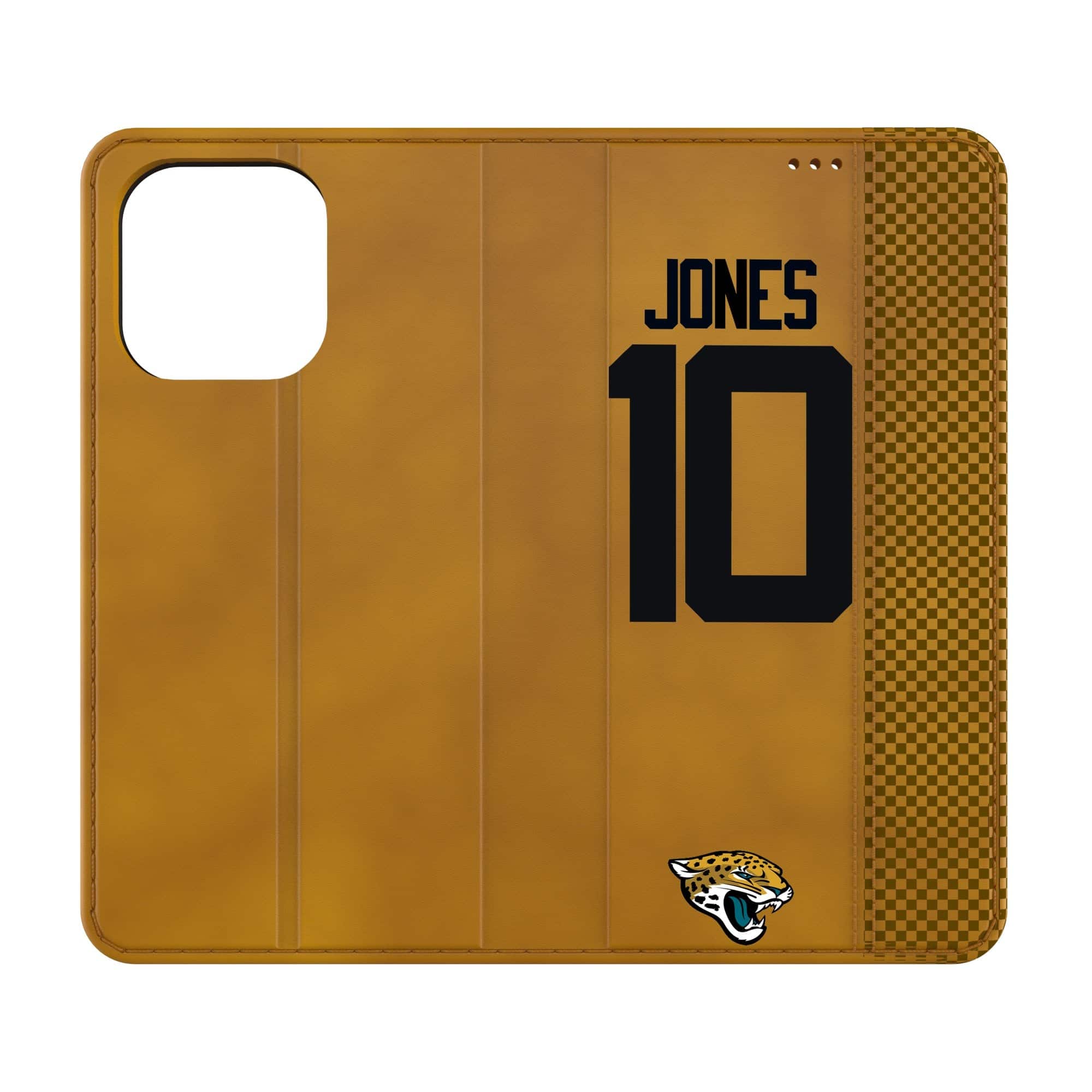 Keyscaper - NFL - Jacksonville Jaguars - Mac Jones Folio iPhone Case - 16 Pro - Brown