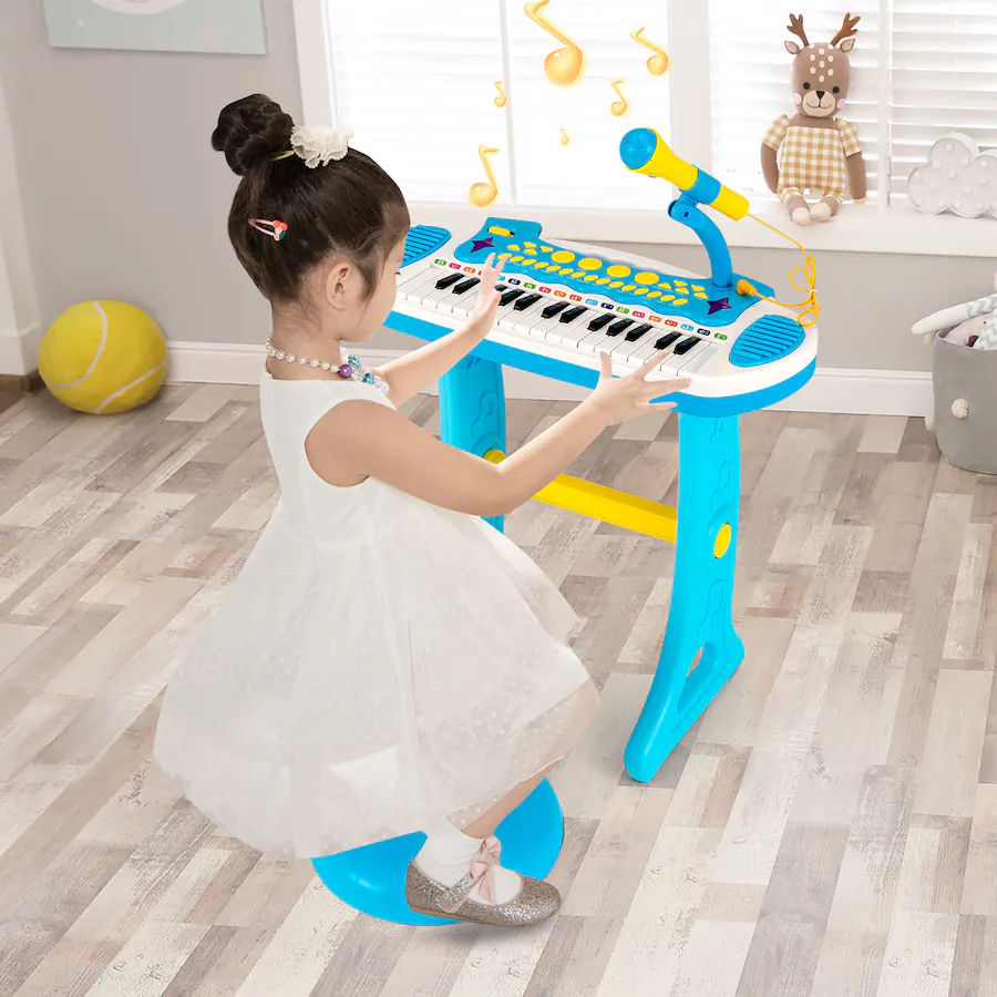 Costway 31 Key Kids Piano Keyboard Toy Toddler Musical Instrument with ...