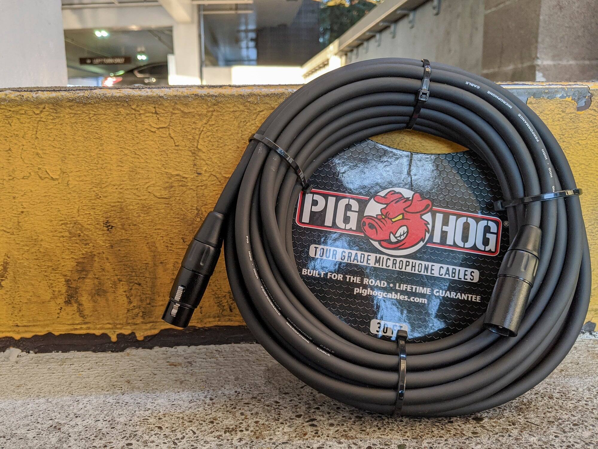 PIG HOG  
TOUR GRADE MICROPHONE CABLES  
BUILT FOR THE ROAD • LIFETIME GUARANTEE  
pighogcables.com