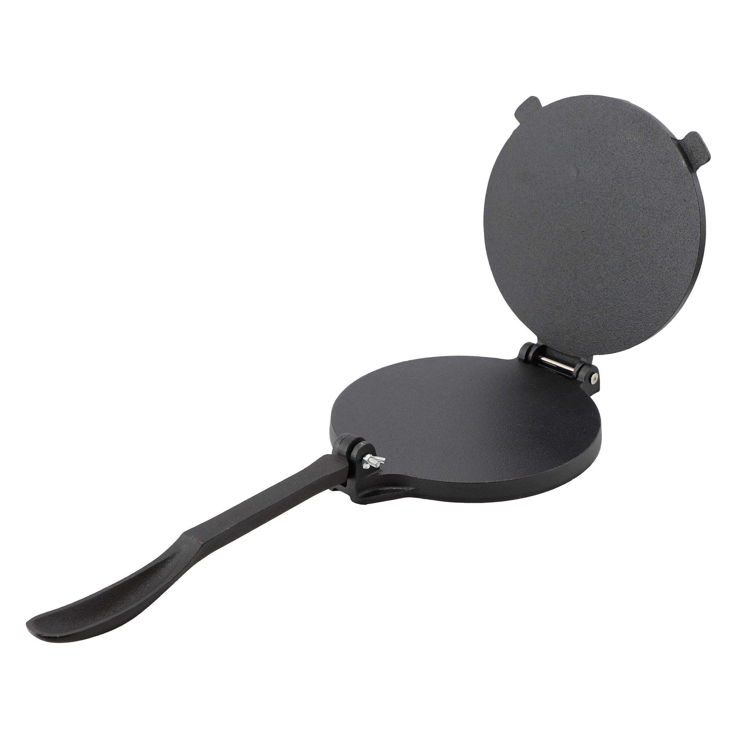 Alt View 1. Mega Chef - Megachef 7.9 Inch Heavy Duty Round Cast Iron Tortilla Maker Press - Black.