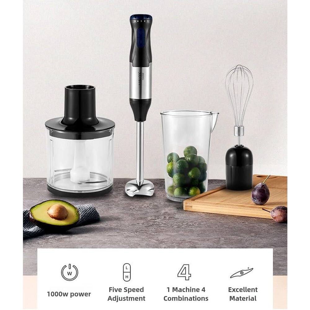 - 1000w power
- Five Speed Adjustment
- 1 Machine 4 Combinations
- Excellent Material