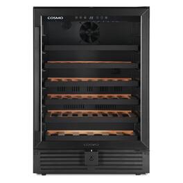 COSMO - COS-24BIWCS-BK Lumin Collection 24 in. 52-Bottle Single Zone Compressor Wine Cooler, Digital Controls, LED Lighting - Matte Black