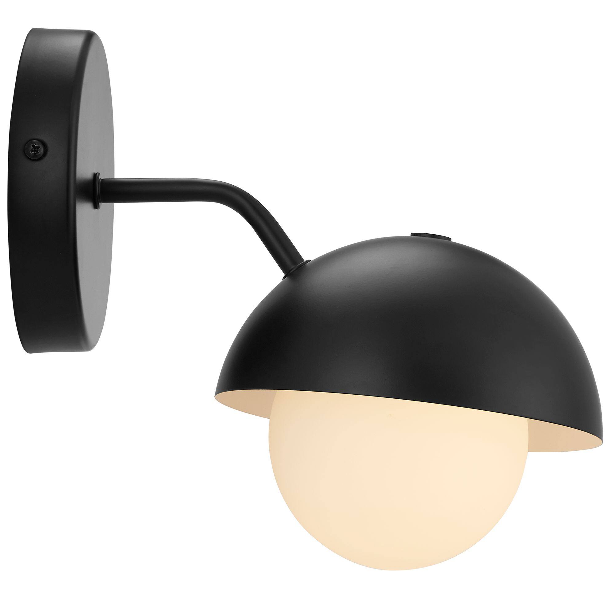 Alt View 6. Modway - Eclipse Globe Wall Sconce by Modway - Black.