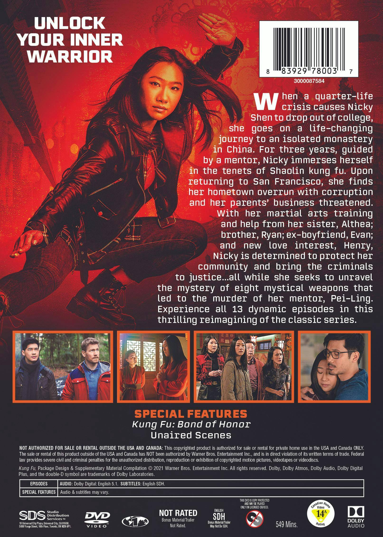 Back. Kung Fu: The Complete First Season (Box Set) [DVD].