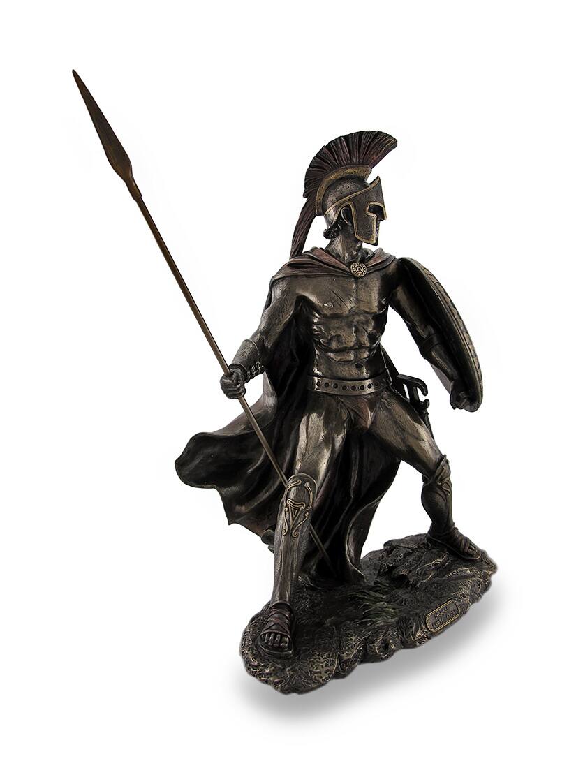 Alt View 1. Veronese Design - Leonidas, Greek Warrior King, Bronzed Sculptural Statue - Bronze.