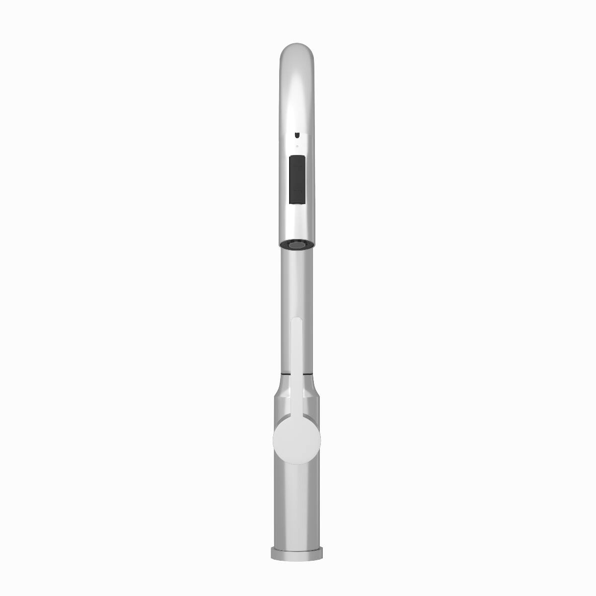 Alt View 6. Ropilly - Ropilly Pull Down Kitchen Faucet Brushed Nickel, Single Handle High Arc Modern Kitchen Sink Faucet - Brushed Nickel.