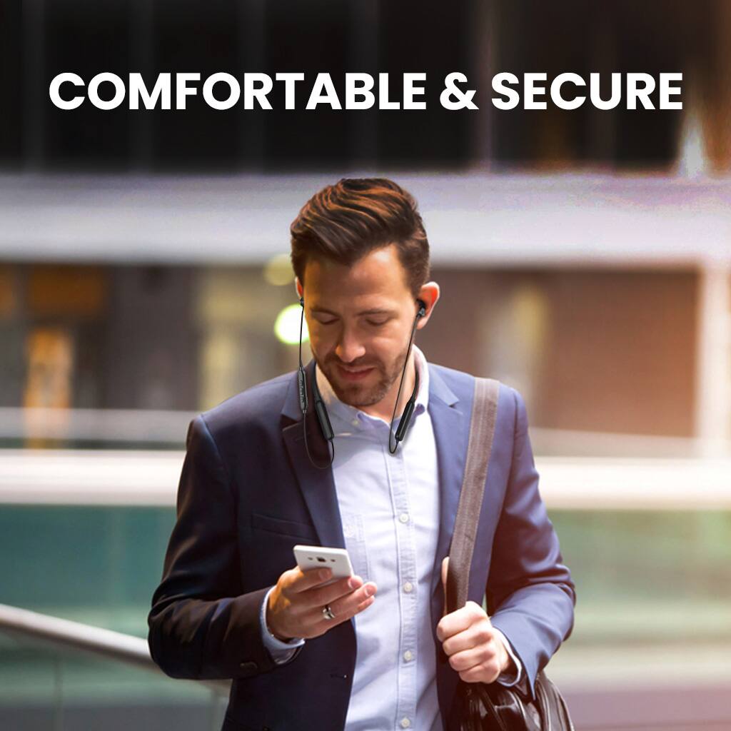 Angle. Avantree - NB16-Q - Bluetooth 5.2 Neckband Earbuds with Qualcomm aptX Adaptive - Black.