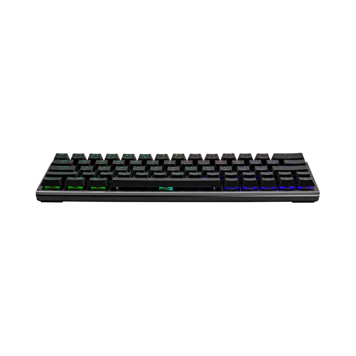 Left. Cooler Master - Cooler Master SK620 Wired Mechanical Low Profile Gaming Keyboard (Space Gray) - Black.