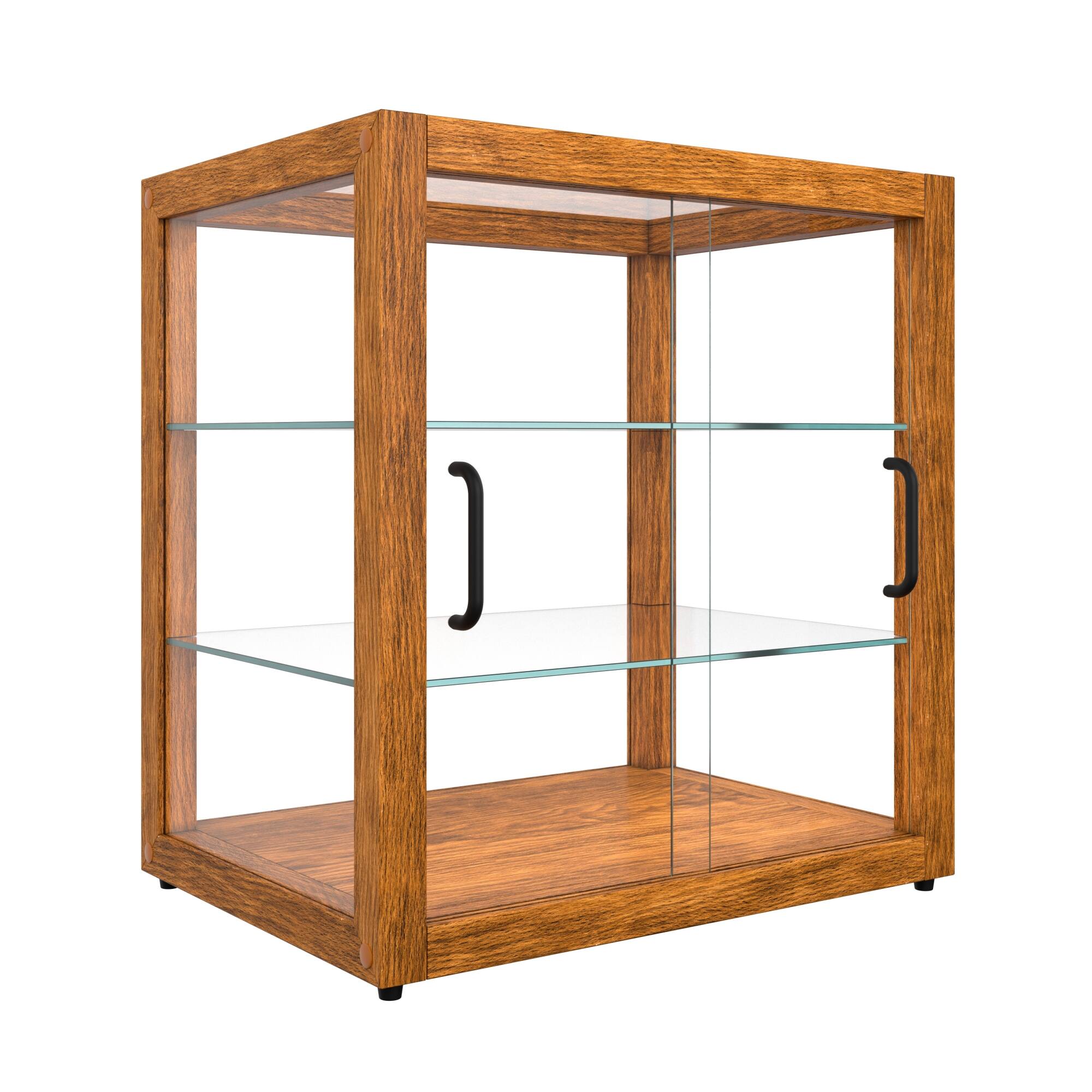 Alt View 5. Koolmore - 20 In. 3-Tier Artisan Light Wooden Bakery Square Display case, 2.5 cu. ft. (KM-BDW-20L) - Ash wood color.