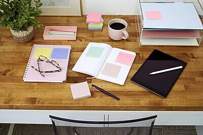 Alt View 3. Post-it - Recycled Notes, 1 3/8" x 1 7/8", Sweet Sprinkles Collection, 100 Sheet/Pad, 12 Pads/Pack - Positively Pink/Canary Yellow/Fresh Mint/Moonstone.