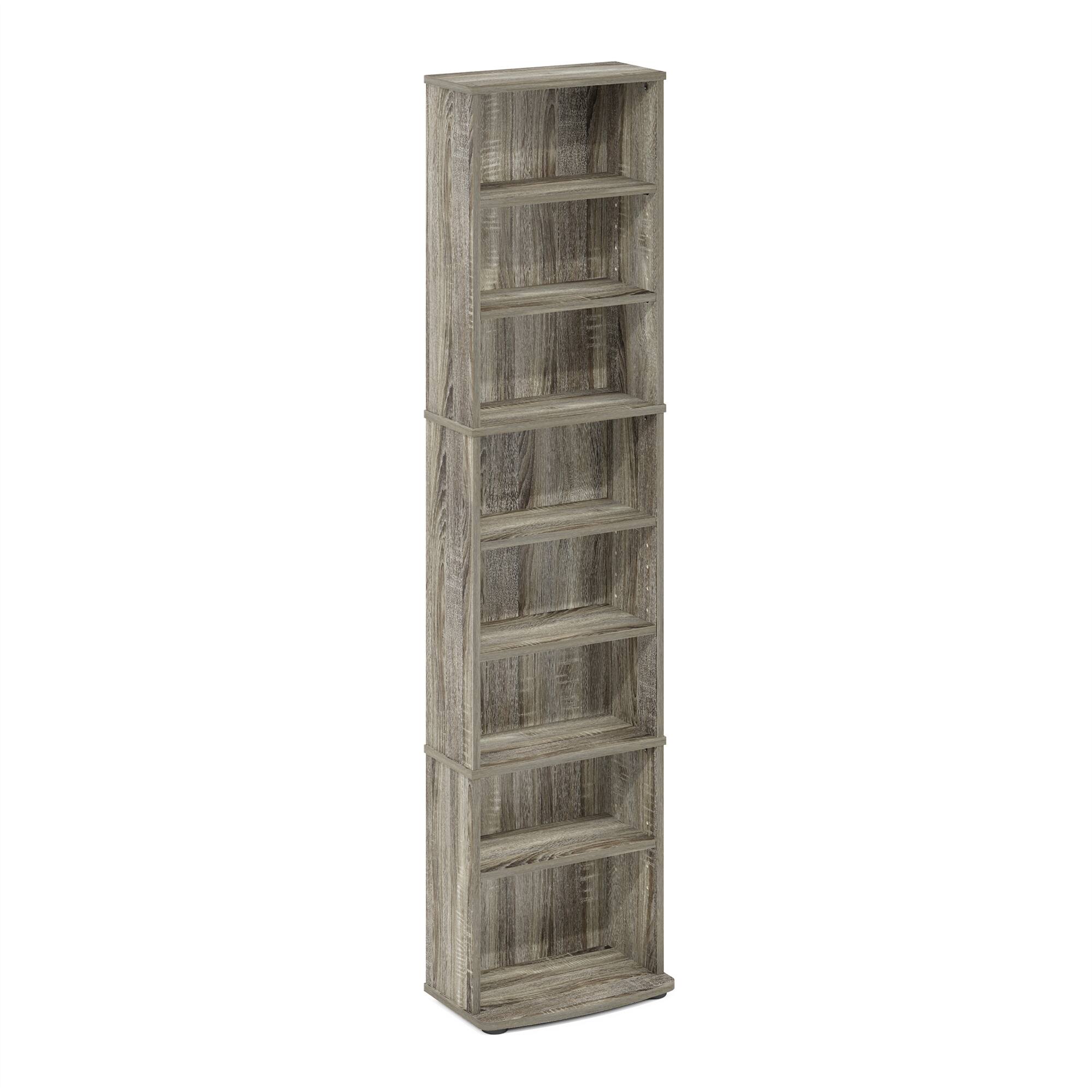 Furinno - JAYA Space Saving Multimedia Storage Tower - French Oak