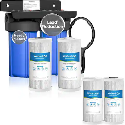 Waterdrop Lead* Reduction Heavy Metals
Waterdrop Model WD-WFTOL
Waterdrop Model WD-WFTDPU
Whole House Water Filter
- Pb
Waterdrop Model WD-WFTDPU
Whole House Water Filter