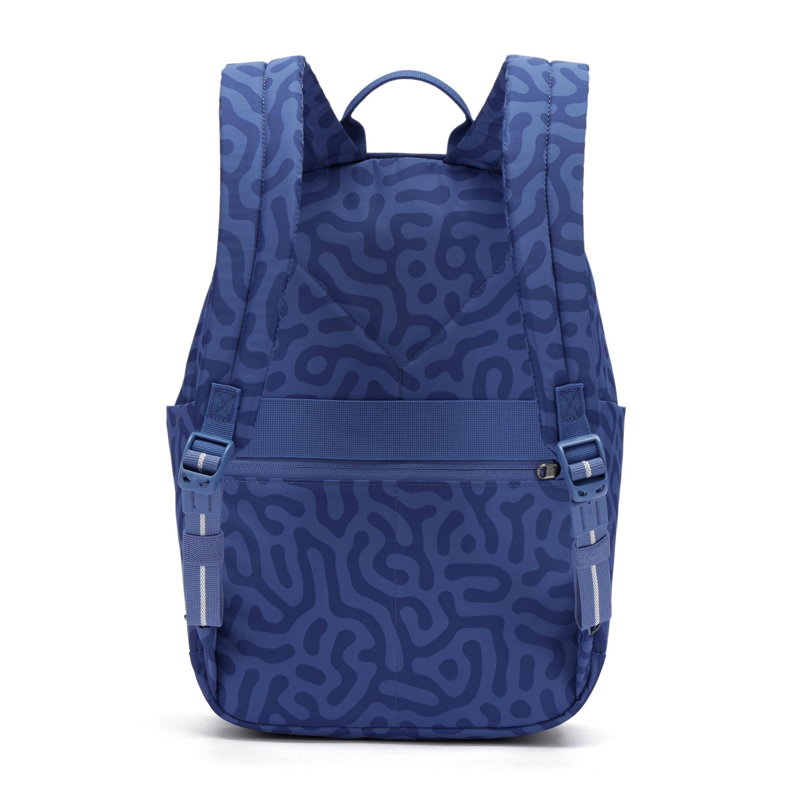 Left. Pacsafe - GO Anti Theft 15L Backpack - Cerulean Blue.
