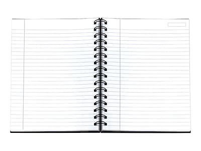 Alt View 1. TOPS - TOPS Royale Professional Notebooks, 5.88" x 8.25", College Ruled, 96 Sheets, Black (25330) - Black/Gray.