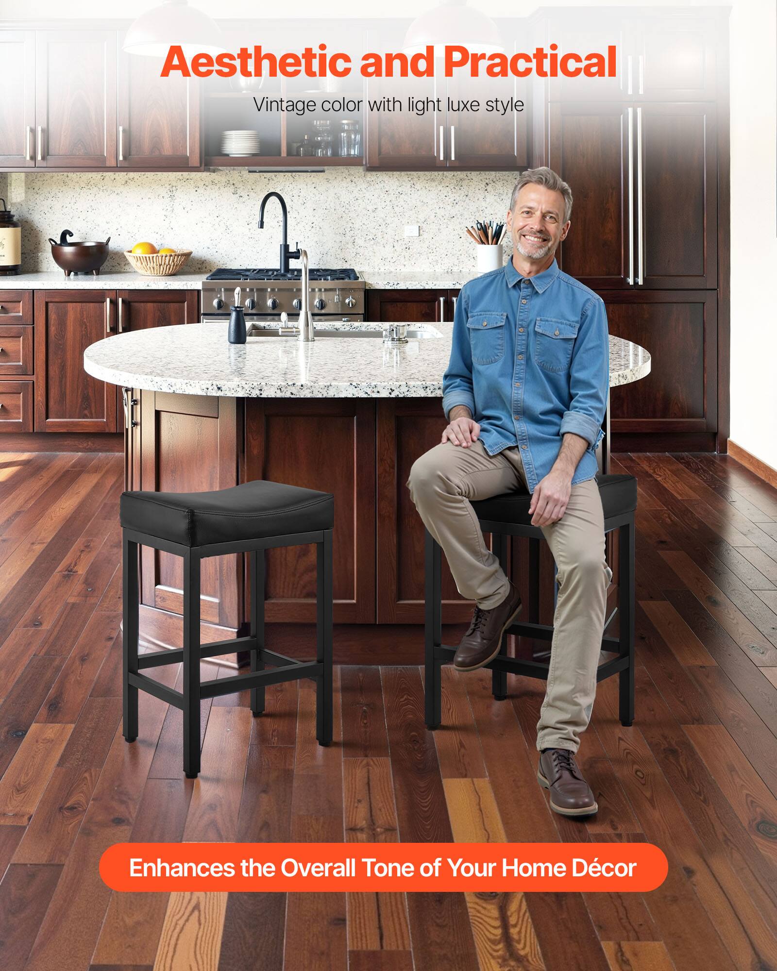 Aesthetic and Practical  
Vintage color with light luxe style  

Enhances the Overall Tone of Your Home Décor