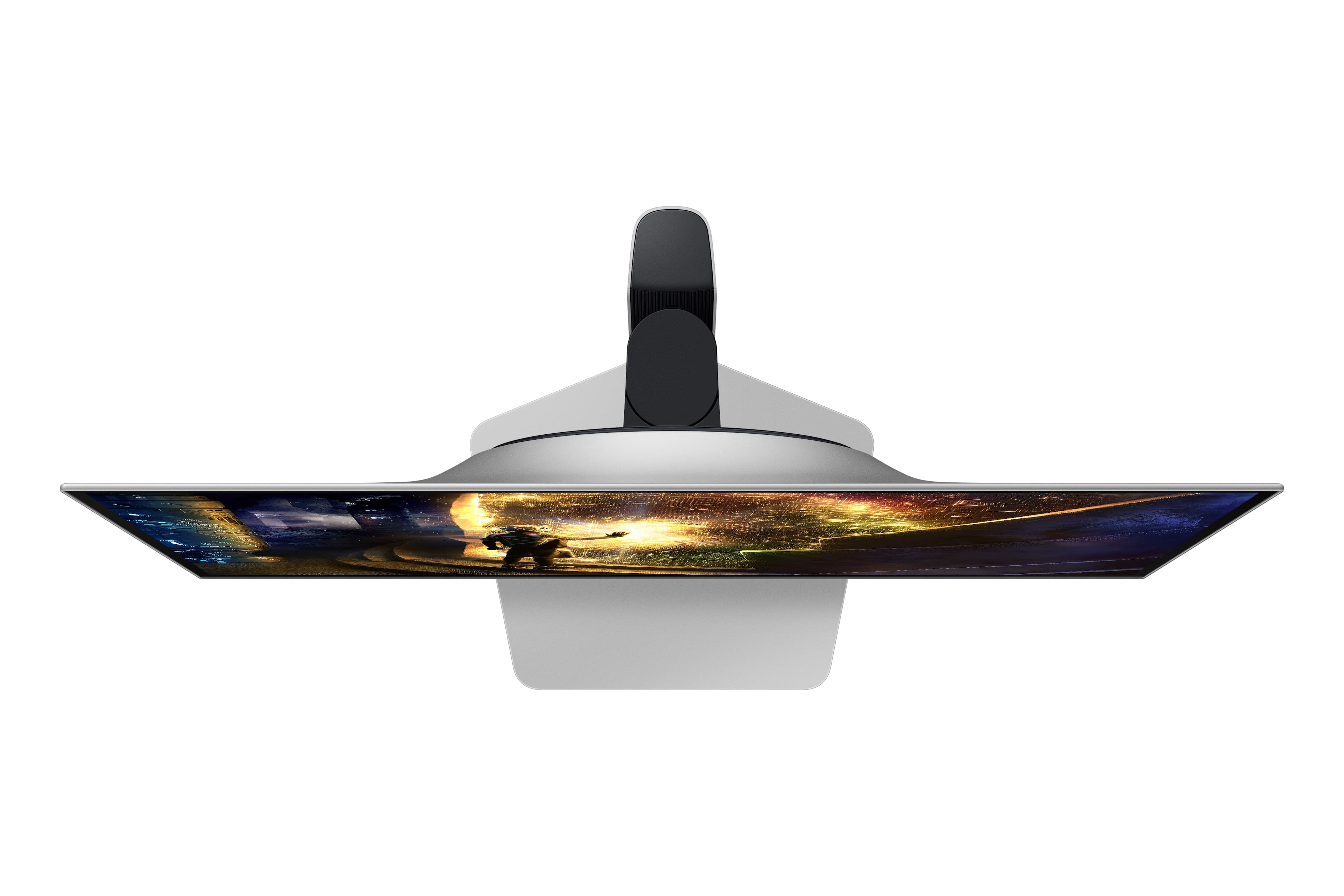 Alt View 15. Samsung - 27" Odyssey OLED G6 (G61S) QHD 240Hz 0.03ms FreeSync Premium Pro and G-Sync Compatible Gaming Monitor with HDR - Silver Metal with Slim Design.