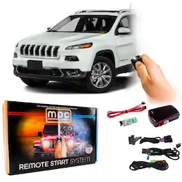 MPC - Remote Start Kit For Jeep Cherokee 2014-2018 | Plug and Play | Lock 3X to Start - Black