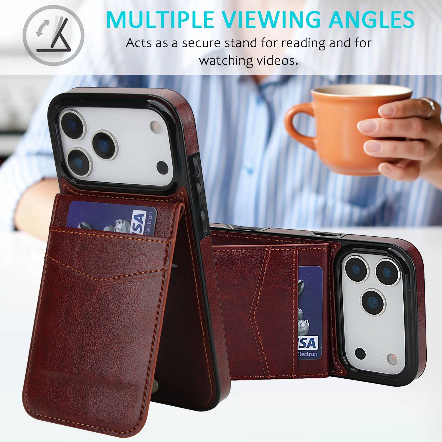 MULTIPLE VIEWING ANGLES  
Acts as a secure stand for reading and for watching videos.  
SA Electron