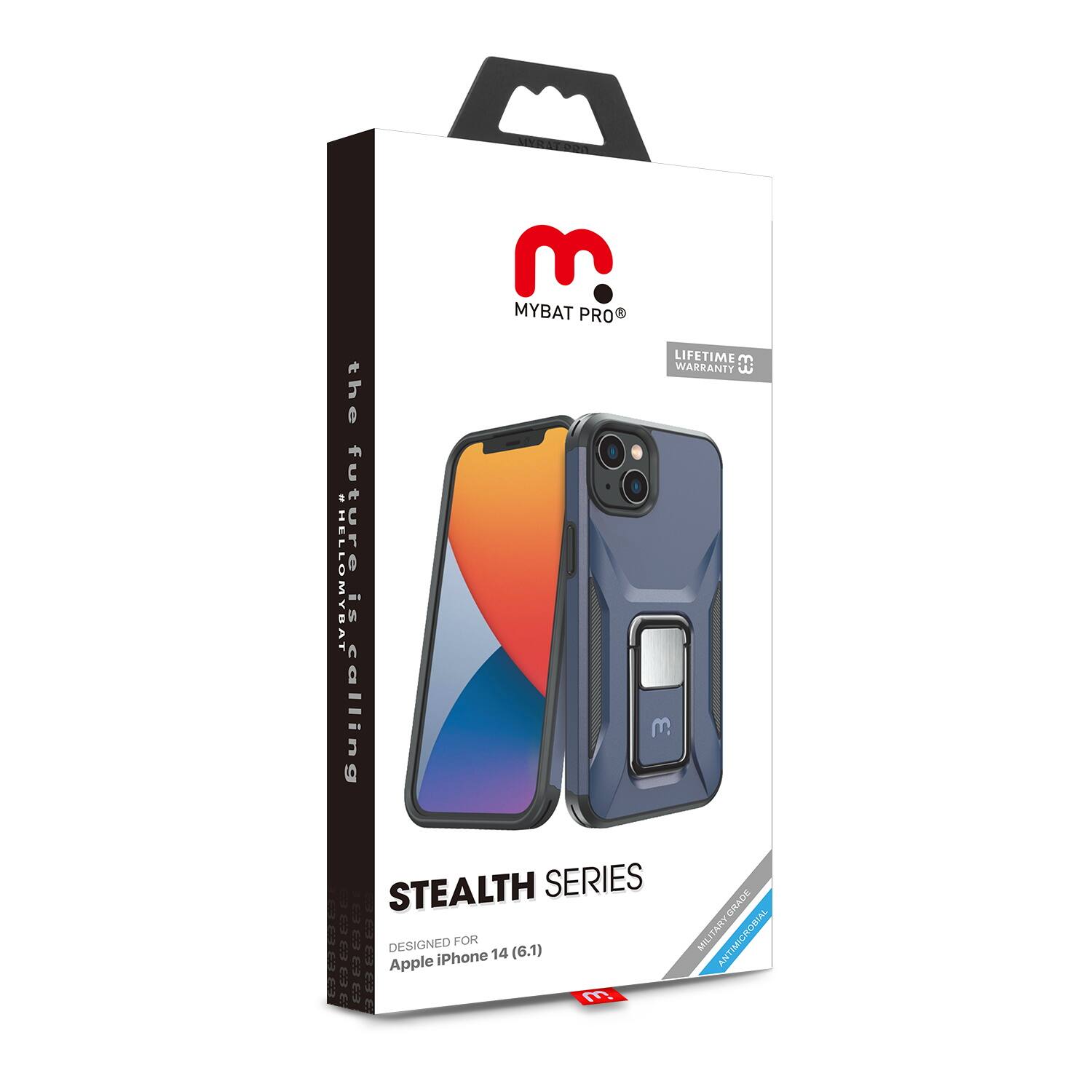 MYBAT PRO LIFETIME WARRANTY  
the FUTURE is calling  
STEALTH SERIES  
DESIGNED FOR Apple iPhone 14 (6.1)  
MILITARY ANTIMIGROSIAL