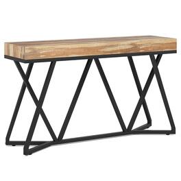 Kadyn - Entryway Table, Console Sofa Table,Farmhouse Console Table, 55" Sofa Table Wood Entryway Table,Wood & Black - Brown