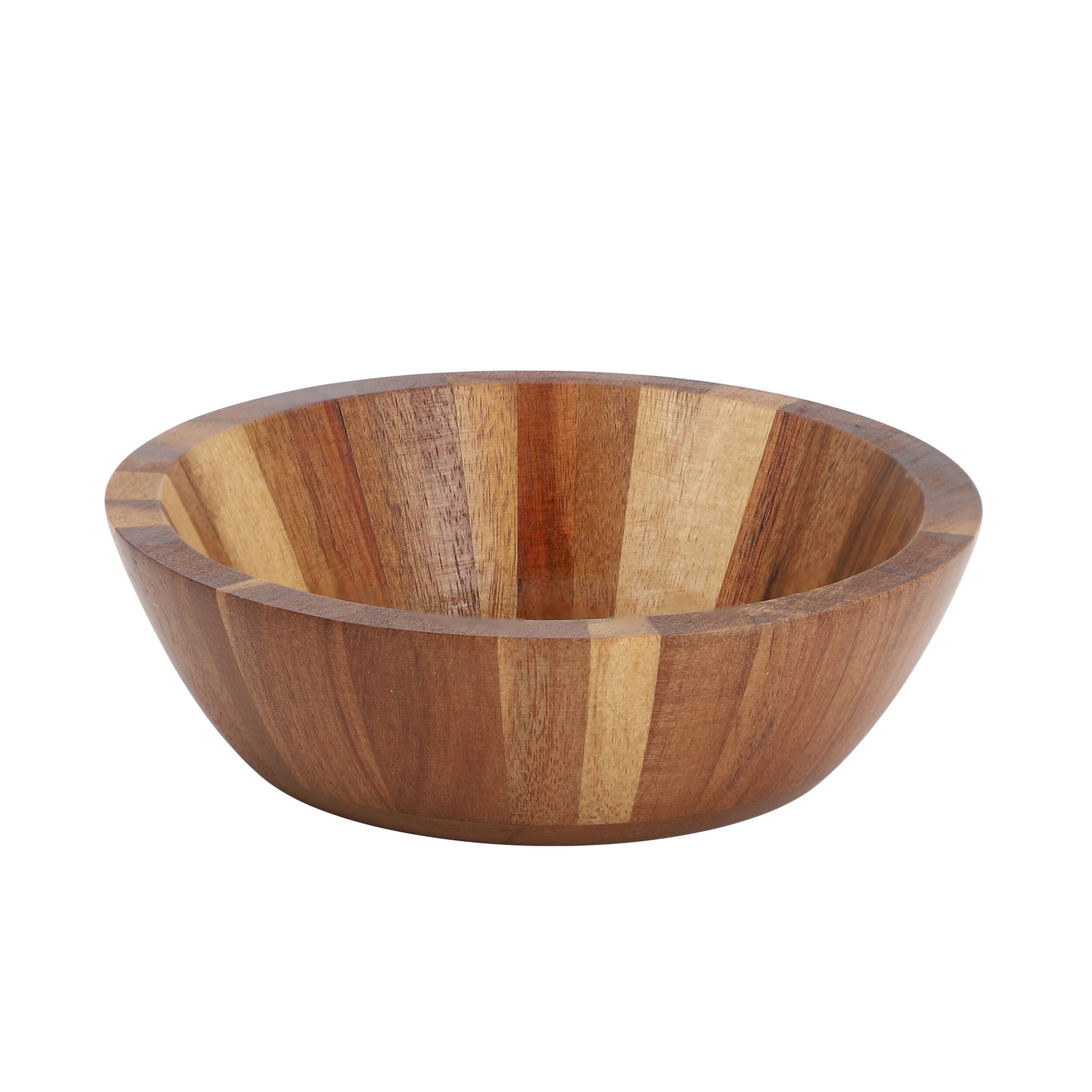 Alt View 1. MegaChef - MegaChef 4 Piece Acacia Wood 7 Inch Bowl Set - Brown.