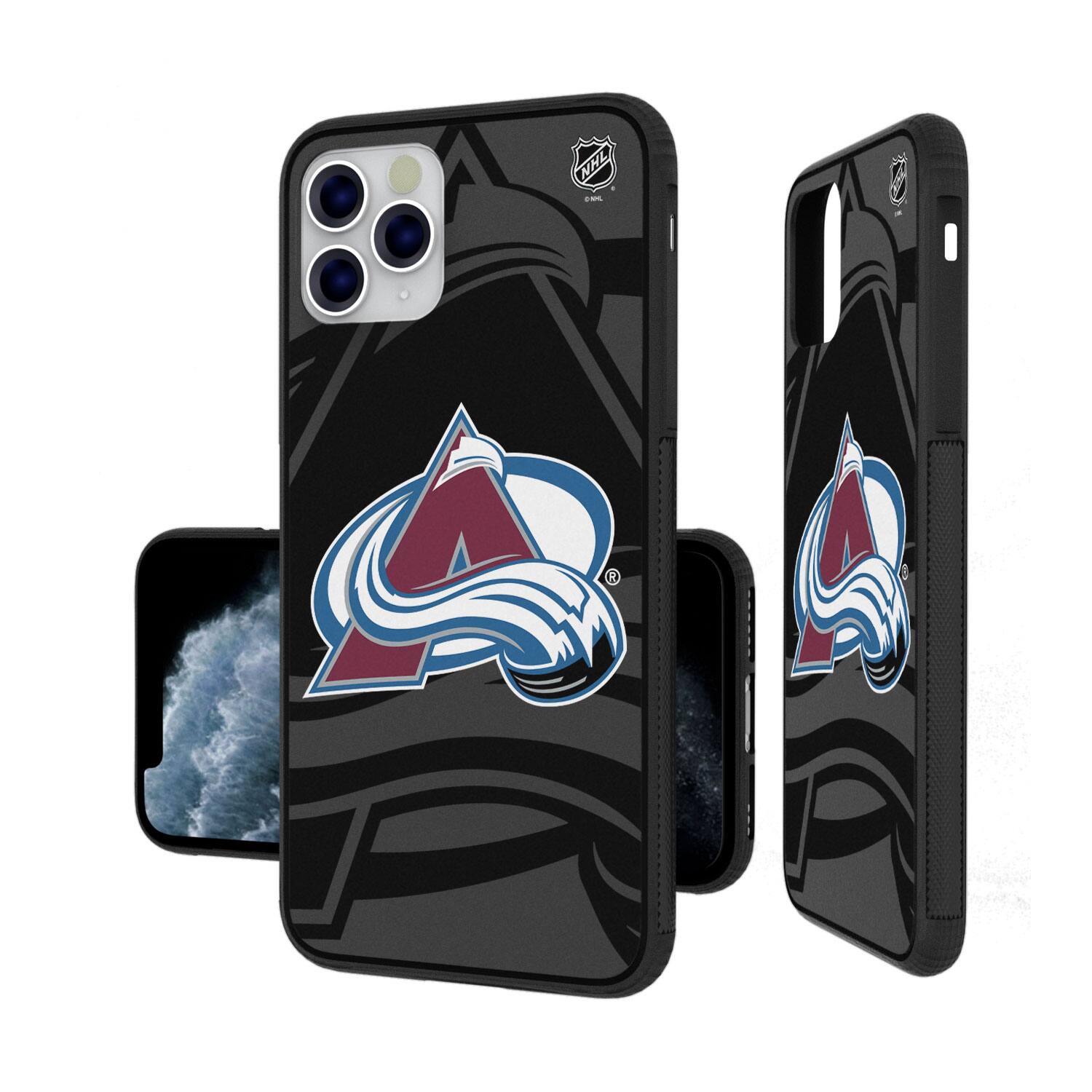 Alt View 2. Keyscaper - Colorado Avalanche iPhone Bump Ice Case - 14 - Multicolor.