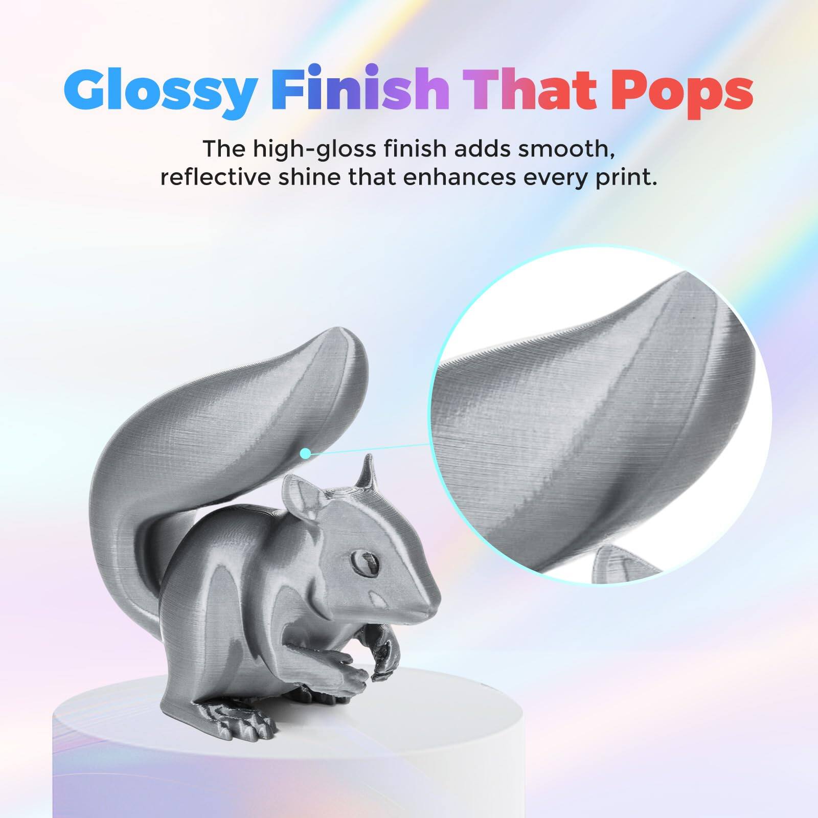 Glossy Finish That Pops

The high-gloss finish adds smooth, reflective shine that enhances every print.