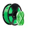 Front. Flashforge - 1.75mm HS PLA Filament-1kg (2.2 lbs) Spool-Pure Green.