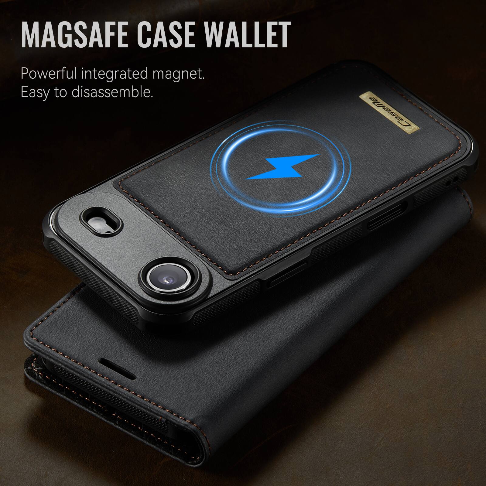 MAGSAFE CASE WALLET

Powerful integrated magnet.  
Easy to disassemble.