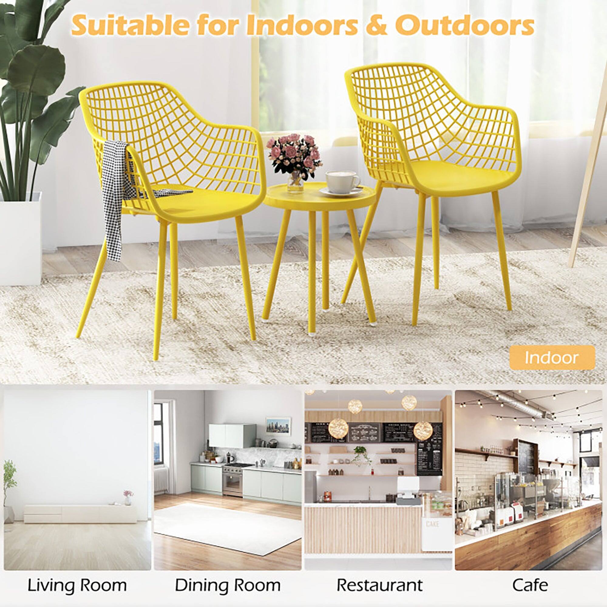 Suitable for Indoors & Outdoors

Indoor

Living Room  
Dining Room  
Restaurant  
Cafe