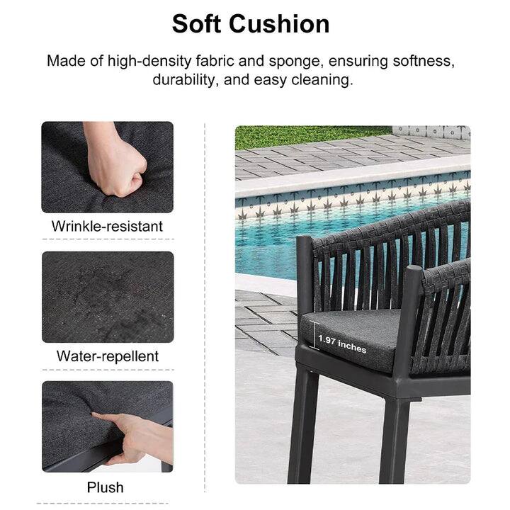 Soft Cushion

Made of high-density fabric and sponge, ensuring softness, durability, and easy cleaning.

- Wrinkle-resistant
- Water-repellent
- Plush

1.97 inches