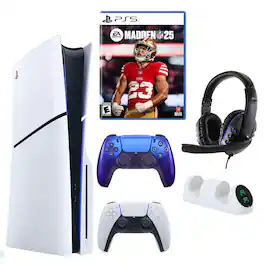 PS5 Slim with Madden NFL 25, Extra Controller & Accessories - PlayStation 5
