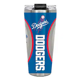 Great American Products - Los Angeles Dodgers 32oz. Big Slim Game Ball Travel Tumbler - White