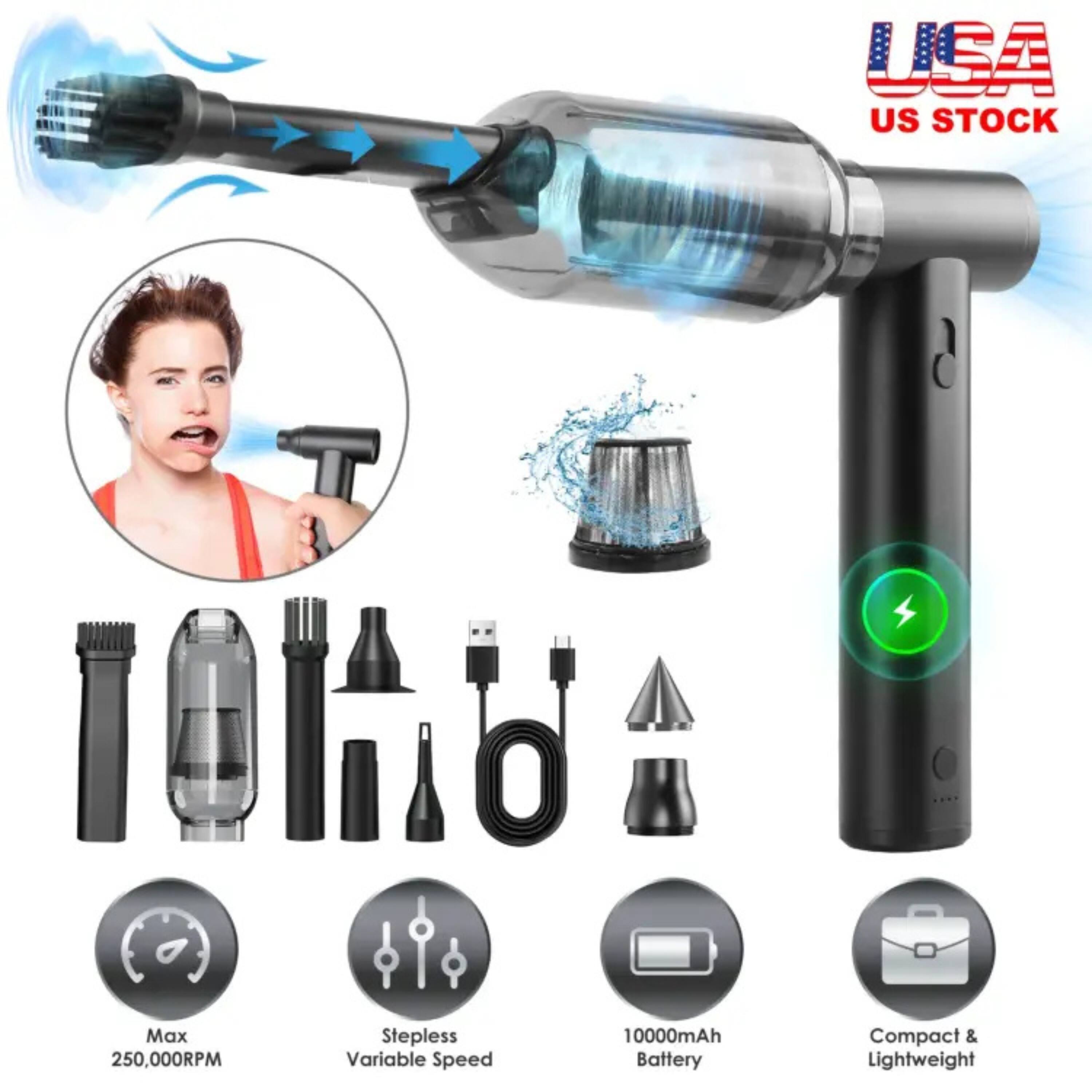 USA US STOCK  
Max 250,000RPM Stepless Variable Speed  
10000mAh Battery  
Compact & Lightweight