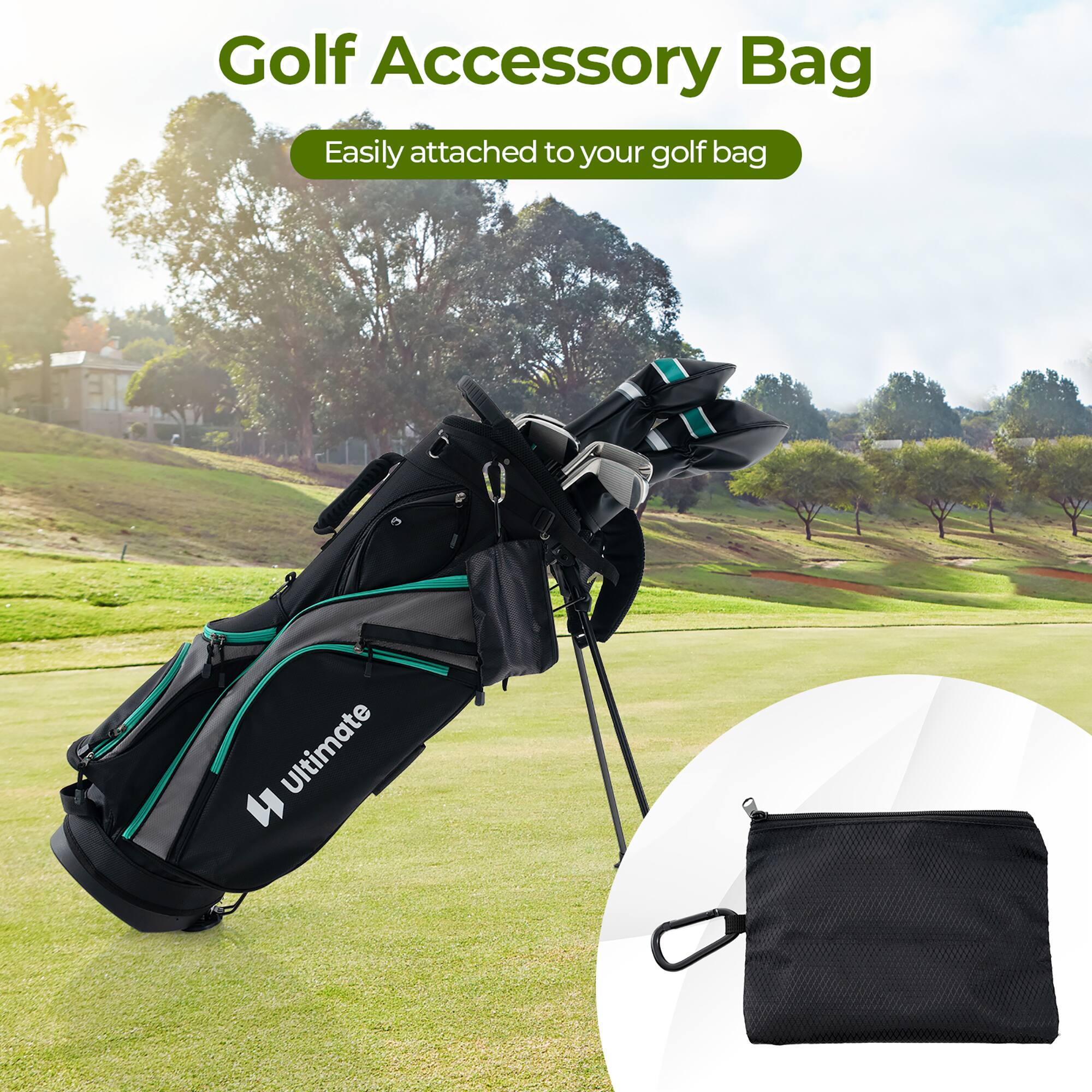 Golf Accessory Bag  
Easily attached to your golf bag
