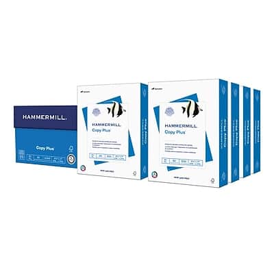 Hammermill - Copy Plus 8.5" x 11" Copy Paper, 20 lbs., 92 Brightness, 500 Sheets/Ream, 16 Reams/Carton - White