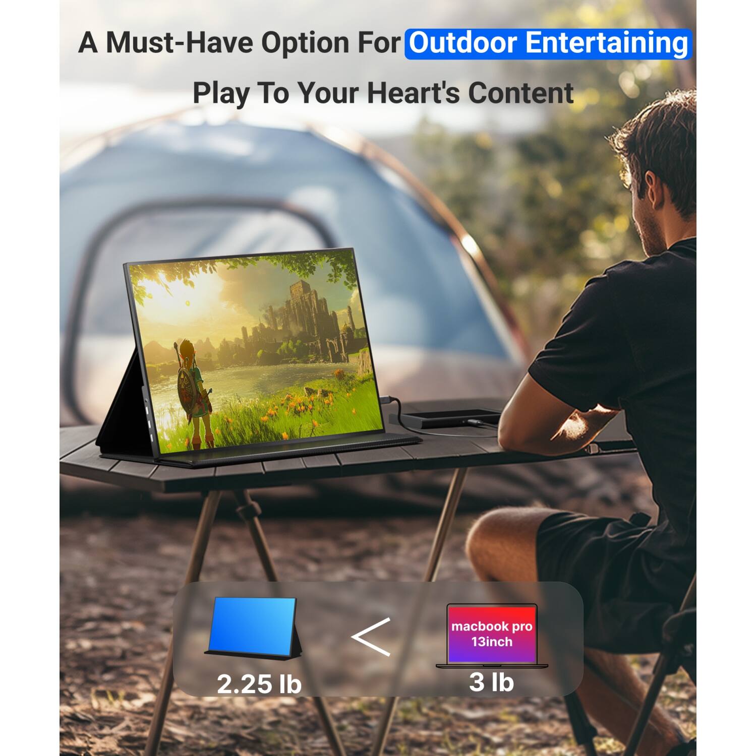 A Must-Have Option For Outdoor Entertaining  
Play To Your Heart's Content

2.25 lb  
<  
macbook pro 13inch 3 lb