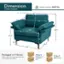The text on the image is grouped and corrected as follows:

Dimension: 42" x 30" x 17" x 30" x 12" x 30" x 20" x 33.5" x 21.5" x 18" x 6.5"

Weight Capacity: 660 lbs

Packaged in 4 Boxes:

Box A: Seat, Backrest, Left Armrest, Legs
Box F: Right Armrest

Please note: the 4 packages may not arrive at the same time.