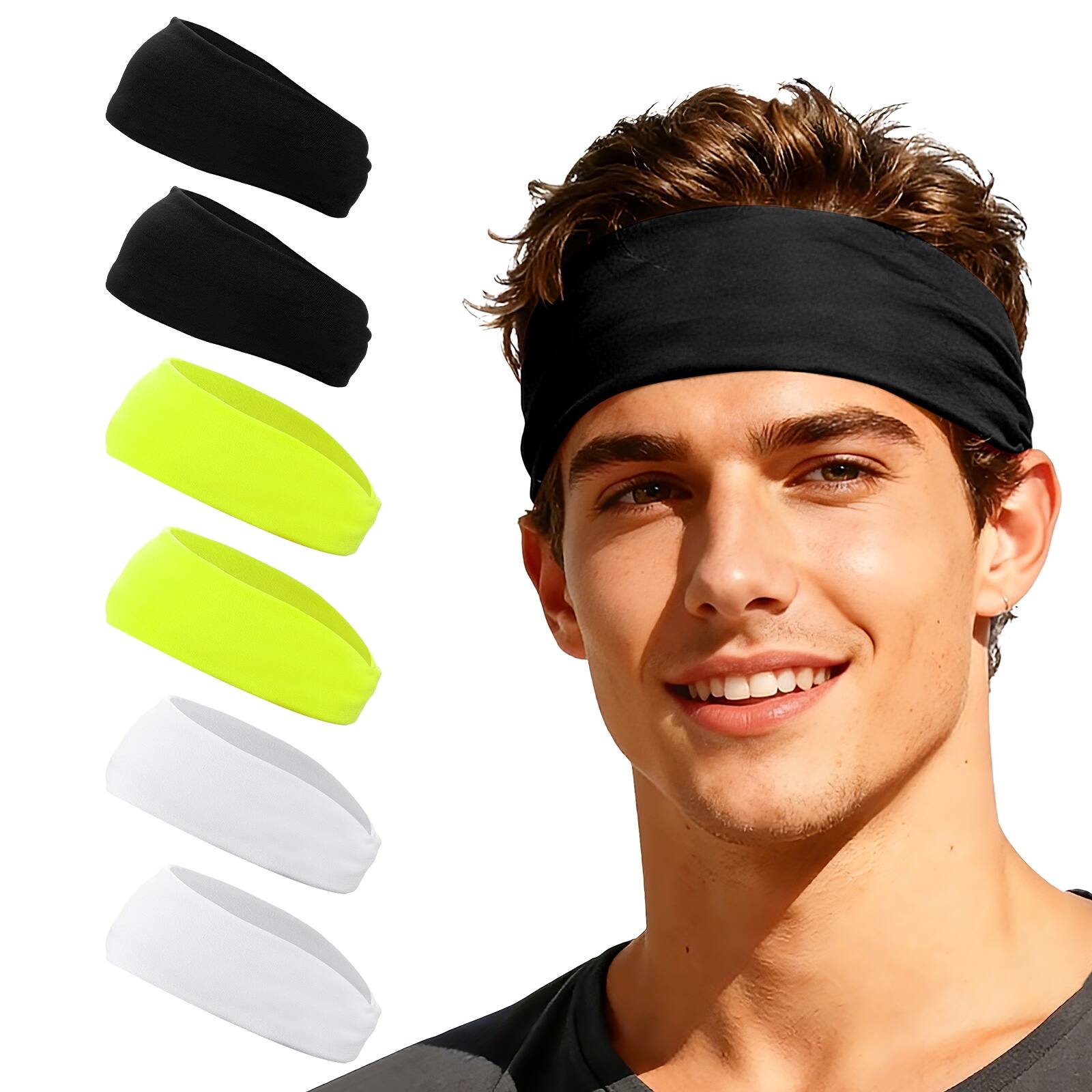 Black/White/Fluorescent Yellow