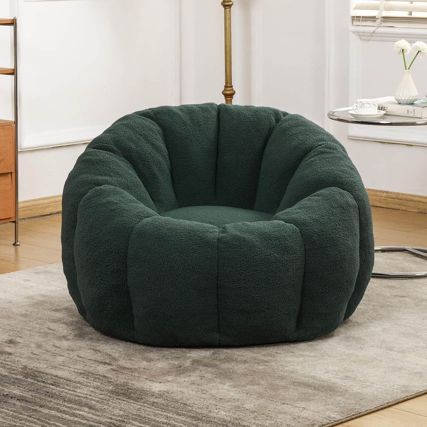 Photos - Bean Bag BeanBag Trinkets Crazed -  Chair,  Sofa Chair with Armrests Stuffed High-Density Foam, Lazy Sofa Comfy Chairs - Gree 