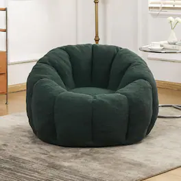 Trinkets Crazed - Bean Bag Chair, Bean Bag Sofa Chair with Armrests Stuffed High-Density Foam, Lazy Sofa Comfy Chairs - Green