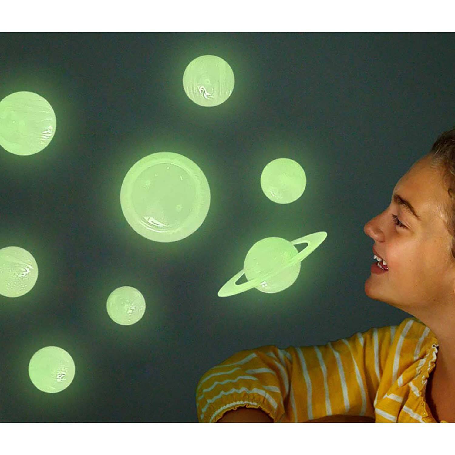 Alt View 2. 4M - 4M: Glow 3D Solar System - Glow-in-Dark Set, Ceiling Stick-Ons, Kids Room Decor.