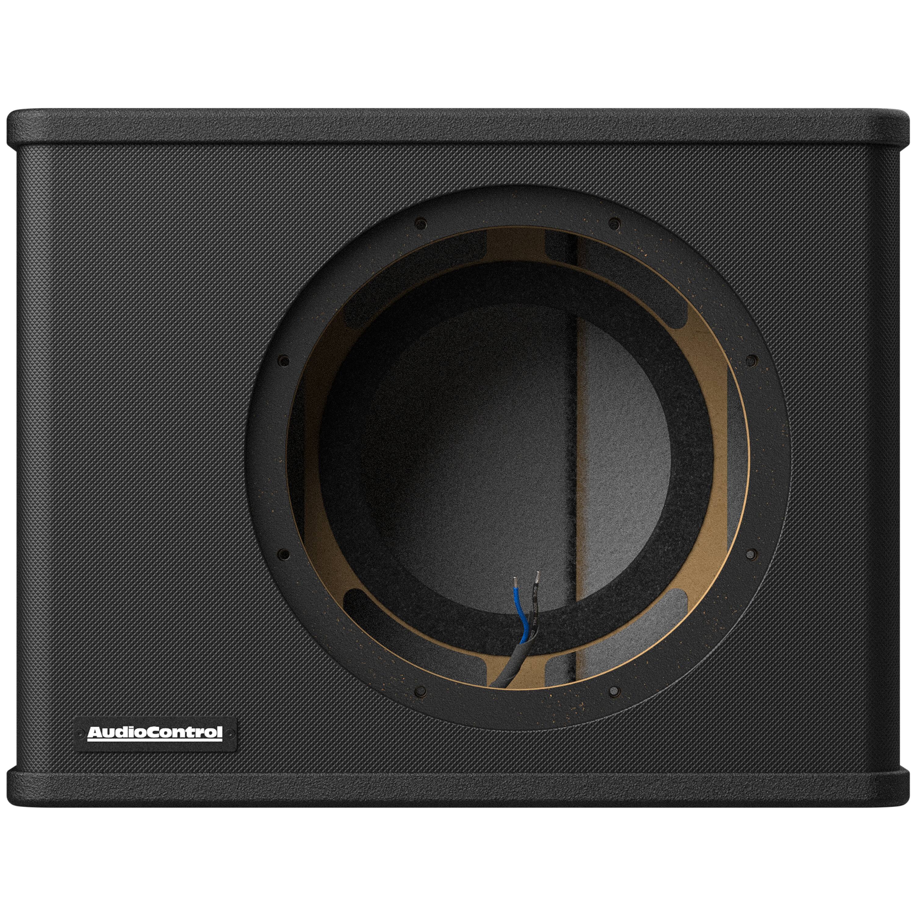 Alt View 11. AudioControl - Spike Series 10” Single-Voice-Coil 2-Ohm Loaded Vented Subwoofer Enclosure - Black.