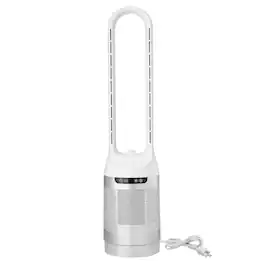 Loheer - Bladeless Tower Fan Oscillating Standing Floor Air Circulator White