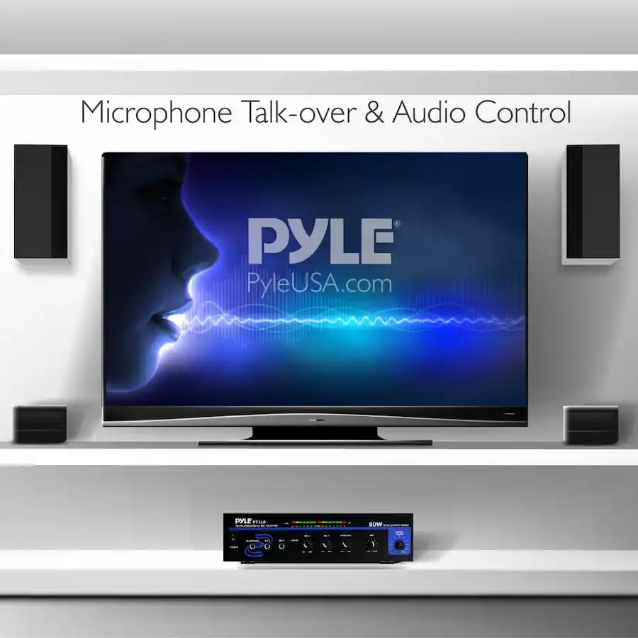 Pyle Microphone PA Mono Amplifier Black PT110 - Best Buy
